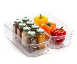 Bino Clear Stacker Storage Bins, 2-Pack -Cheap Home Store 810651130 A0 2