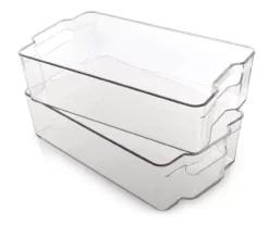Bino Clear Stacker Storage Bins, 2-Pack -Cheap Home Store 810651132 A0 1