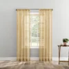 Tinsley Gold Boucle Light-Filtering Rod Pocket Curtain Panel, (84") -Cheap Home Store 810660793 A0 1