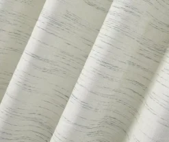 Aqua Stripe Chenille Grommet Curtain Panel Pair With Blackout Lining, (84") 10 Aqua Stripe Chenille Grommet Curtain Panel Pair With Blackout Lining, (84") -Cheap Home Store 810663878 A8 4