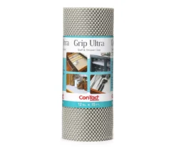 Light Gray Extra Thick Grip Ultra Shelf & Drawer Liner, (12" X 15')
