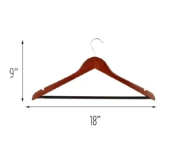 Cherry Finish Non-Slip Swivel Hangers, 24-Pack 9 Cherry Finish Non-Slip Swivel Hangers, 24-Pack -Cheap Home Store 810669675 A0 4