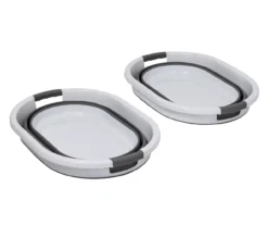 Dark Gray & White Collapsible Laundry Baskets, 2-Pack -Cheap Home Store 810669677 A0 5