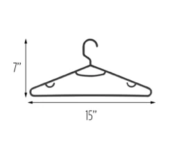 Black Plastic Hangers, 15-Pack -Cheap Home Store 810669695 A0 3