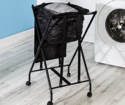 Black Bounce-Back Laundry Hamper -Cheap Home Store 810669711 A0 8