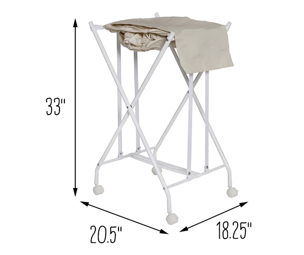 White & Beige Bounce-Back Laundry Hamper 12 White & Beige Bounce-Back Laundry Hamper - Image 10