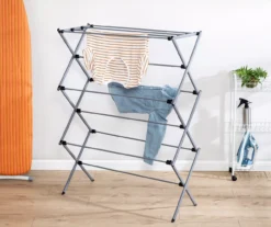 Gray Oversize Collapsible Drying Rack 10 Gray Oversize Collapsible Drying Rack -Cheap Home Store 810669719 A0 3