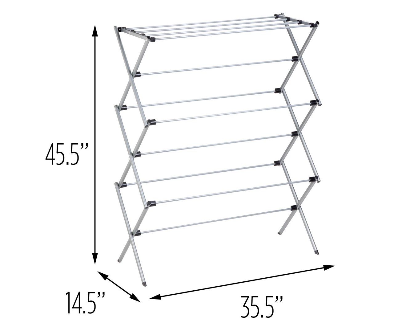 Gray Oversize Collapsible Drying Rack 8 Gray Oversize Collapsible Drying Rack - Image 6