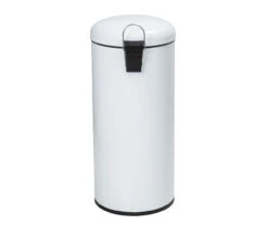 White Stainless Steel 8-Gal. Round Pedal Soft-Close Trash Can 12 White Stainless Steel 8-Gal. Round Pedal Soft-Close Trash Can -Cheap Home Store 810669726 A0 3