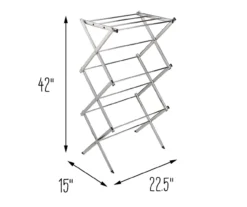 Chrome Slim-Profile Collapsible Drying Rack -Cheap Home Store 810669731 A0 9