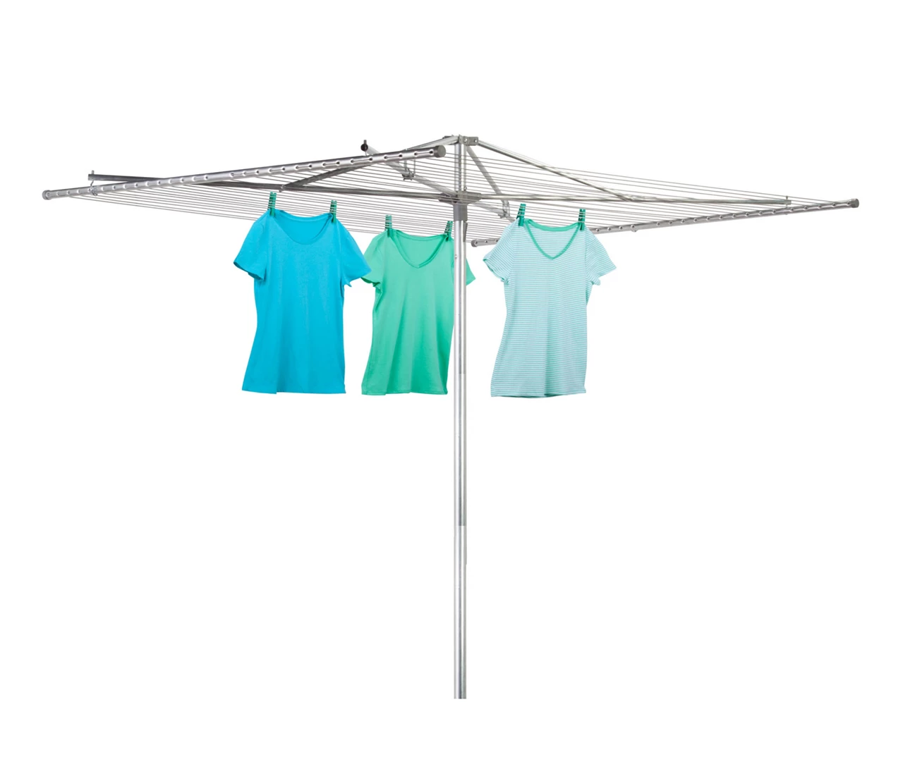 Silver Outdoor Umbrella Drying Rack 4 Silver Outdoor Umbrella Drying Rack - Image 2
