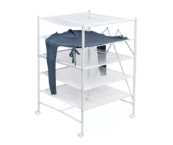 White 5-Tier Flat Drying Rack -Cheap Home Store 810669735 A0 3