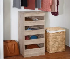 Brown 4-Drawer Stackable Storage Cabinet 17 Brown 4-Drawer Stackable Storage Cabinet -Cheap Home Store 810669746 A0 7