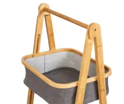 Gray & Natural Bamboo 2-Tier Collapsible A-Frame Shelf -Cheap Home Store 810669747 A0 4