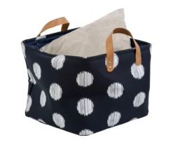 Navy & White Dots Canvas Storage Totes, 2-Pack 9 Navy & White Dots Canvas Storage Totes, 2-Pack -Cheap Home Store 810669749 A0 3