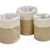 Natural & Tan 3-Piece Paper Straw Nesting Storage Basket Set 1 Natural & Tan 3-Piece Paper Straw Nesting Storage Basket Set -Cheap Home Store 810669761 A0 1