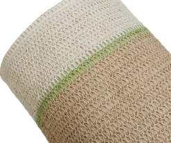 Natural & Tan 3-Piece Paper Straw Nesting Storage Basket Set -Cheap Home Store 810669761 A0 5