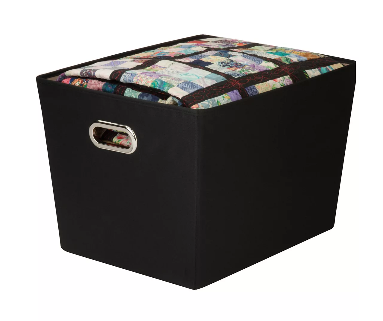Black Large Storage Bin 5 Black Large Storage Bin - Image 3