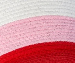 White, Pink & Red Cotton Rope 2-Piece Nesting Storage Basket Set -Cheap Home Store 810669766 A0 4