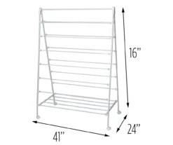 White A-Frame Drying Rack -Cheap Home Store 810669778 A0 5