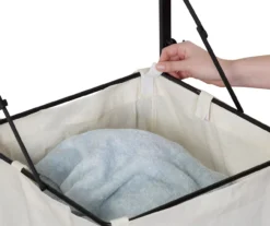 Black & Walnut-Finish Wall-Mounted Hamper With Shelf 16 Black & Walnut-Finish Wall-Mounted Hamper With Shelf -Cheap Home Store 810669783 A0 6