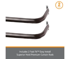 Kenney Fast Fit 2-Piece Adjustable Tension Curtain Rod Set, (28"-48") -Cheap Home Store 810679608 A0 08
