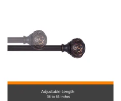 Kenney Carey Fast Fit 5/8" Adjustable Curtain Rod 16 Kenney Carey Fast Fit 5/8" Adjustable Curtain Rod -Cheap Home Store 810679625 A0 04