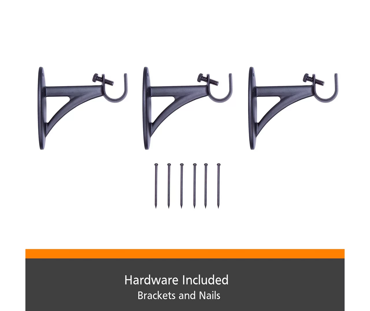 Kenney Dryden Fast Fit 5/8" Adjustable Curtain Rod 12 Kenney Dryden Fast Fit 5/8" Adjustable Curtain Rod - Image 10